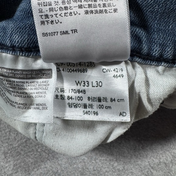 Levi's 514 Mens Jeans 33x30 Straight Leg Faded - Picture 8 of 10